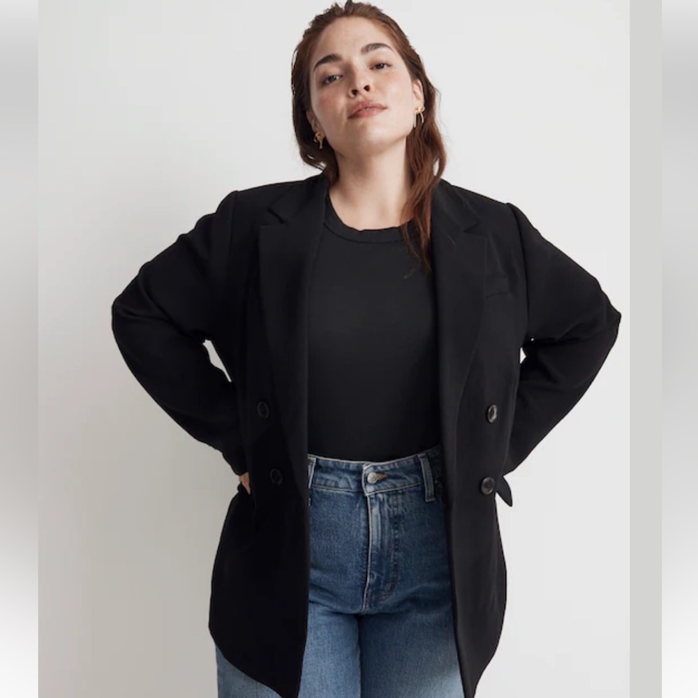 Madewell Rosedale Blazer in Crepe
